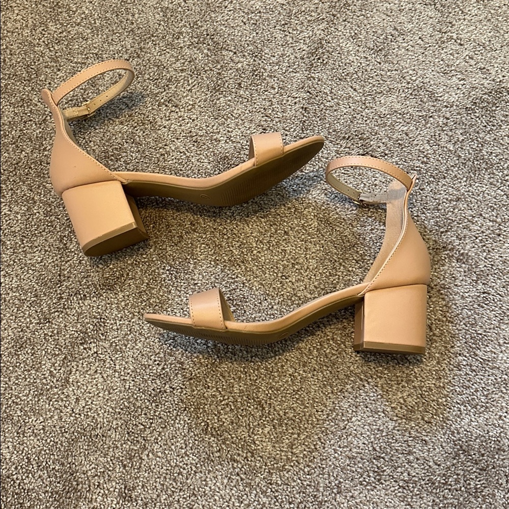 Lulus Harper Tan Block Heel Sandals